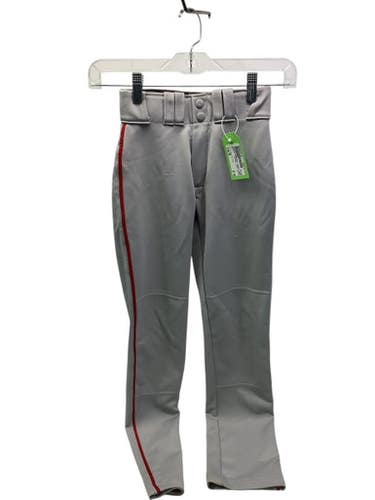 Used Easton BASEBALL PANTS GRAY/RED BB/SB Pant Boys Grey And Red SM 11347-S000251170