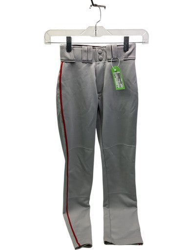 Used Easton BASEBALL PANTS GRAY/RED BB/SB Pant Boys Grey And Red SM 11347-S000251170