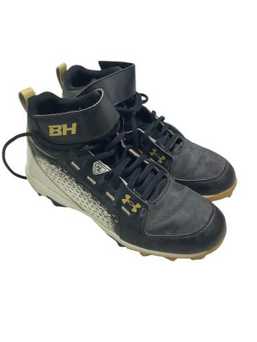 Used Under Armour BRYCE HARPER BB/SB Cleats Black And White Junior 04.5 11347-S000251134