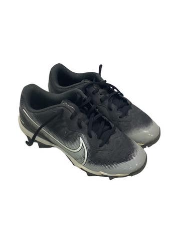 Used Nike DIAMOND BB/SB Cleats Black And Grey Junior 04.5 11347-S000251131