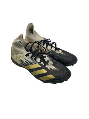 Used Adidas Soccer Turf Shoes Black And White Junior 05.5 11347-S000251112