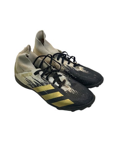 Used Adidas Soccer Turf Shoes Black And White Junior 05.5 11347-S000251112