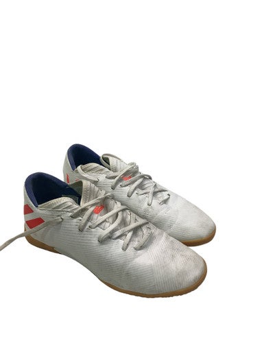 Used Adidas Soccer Indoor Shoes White Junior 05.5 11347-S000251109