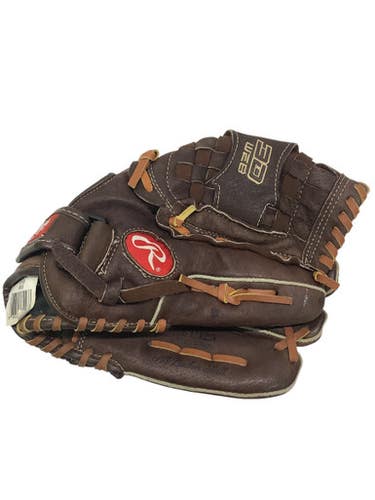 Used Rawlings FAST PITCH 125 BB/SB Glove RH Throw Brown 12 1/2" 11347-S000251108