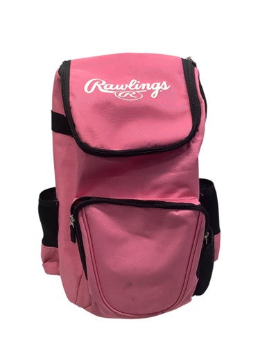 Used Rawlings 2 BAT BACK PACK BB/SB Player Backpack Pink 11347-S000251096