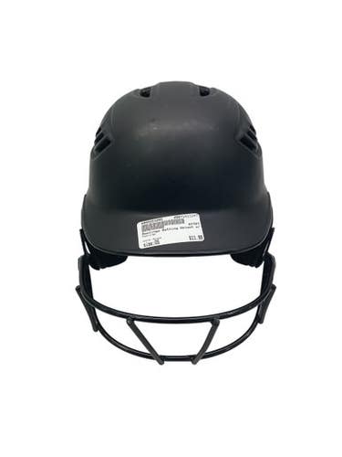 Used Rawlings Batting Helmet w/Mask Black One Size 11347-S000251095