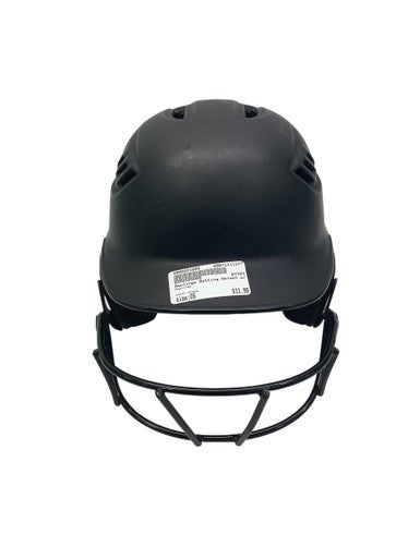 Used Rawlings Batting Helmet w/Mask Black One Size 11347-S000251095