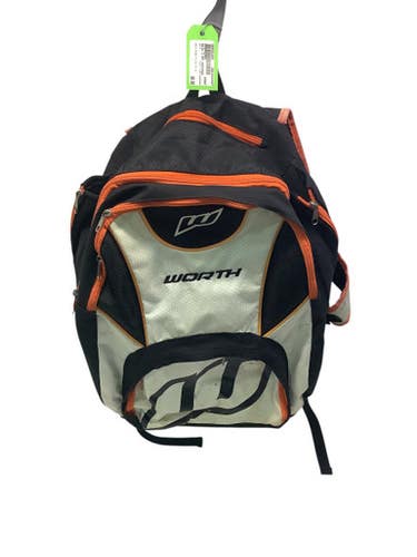 Used Worth 2 BAT BACKPACK BB/SB Player Backpack Black/Orange/White 11347-S000251059