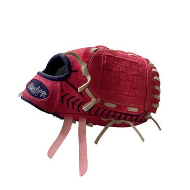 Used Rawlings FASTPITCH SOFTBALL BB/SB Glove RH Throw Pink 9" 11479-S000398622