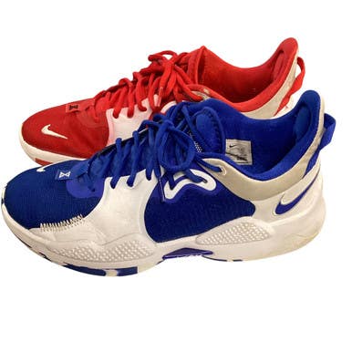 Used Nike Basketball Shoes M White/Royal/Red Senior 10.5 11479-S000398685