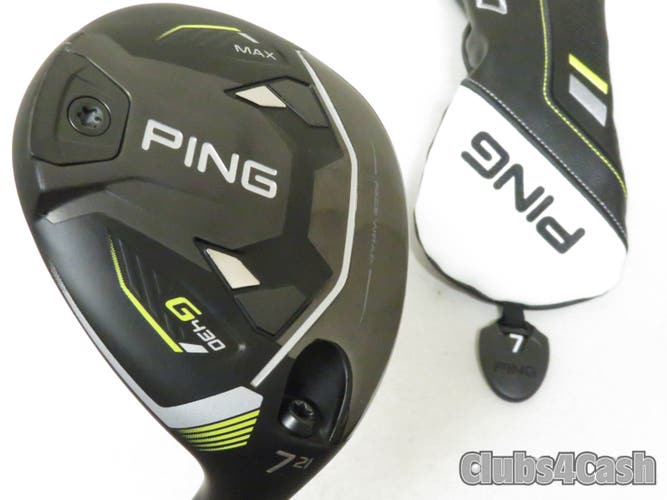 PING G430 Max Fairway 21  7 Wood Mitsubishi Kai'Li White 70 Stiff +Cover  MINT