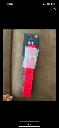 New - baseball softball belt red under armor- lot of 3