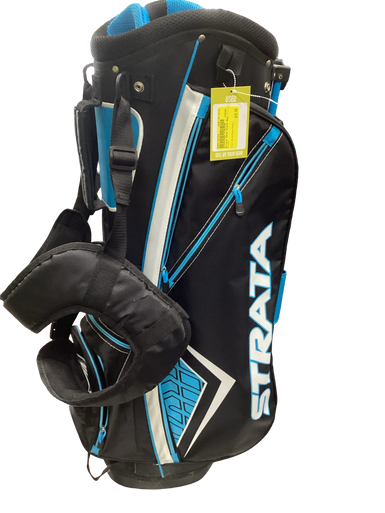 Used Strata Mens Stand Bag White/Black/Royal 11613-S000163754