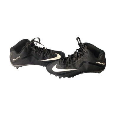 Used Nike ALPHA Adult FB Cleats Black Senior 10 11760-S000078727