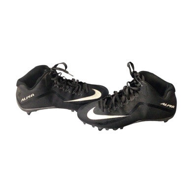 Used Nike ALPHA Adult FB Cleats Black Senior 10 11760-S000078727