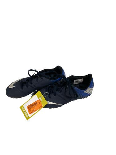 Used Nike Soccer Indoor Shoes Navy Blue Junior 03.5 11847-S000027659