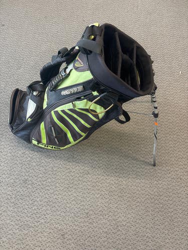 Used Ping CARRY BAG Mens Stand Bag Black 11858-S000077213