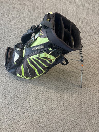 Used Ping CARRY BAG Mens Stand Bag Black 11858-S000077213