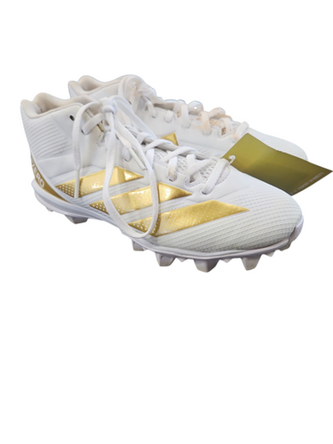 Used Adidas ADIZERO Adult FB Cleats White Senior 7.5 11850-S000020865