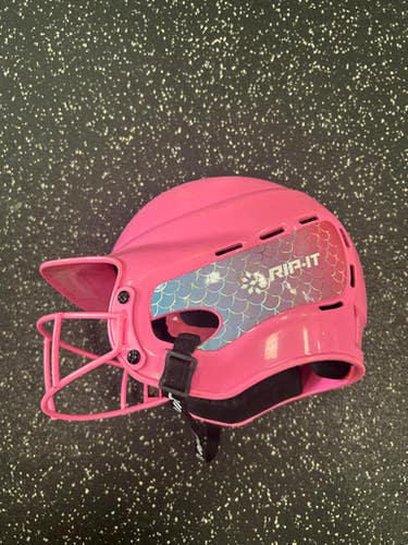 Used RIP-IT HELMET Batting Helmet w/Mask Pink SM 11849-S000029556