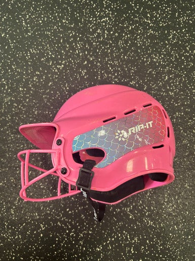 Used RIP-IT HELMET Batting Helmet w/Mask Pink SM 11849-S000029556