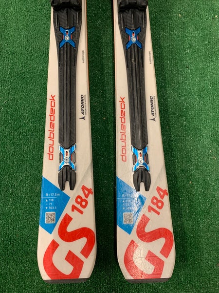 Atomic Redster Double Deck GS 184 cm Skis With Bindings Max Din 12
