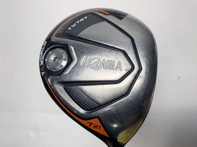 Honma TW747 7 Fairway Wood 21* Vizard TW747 60g Regular Graphite Mens RH