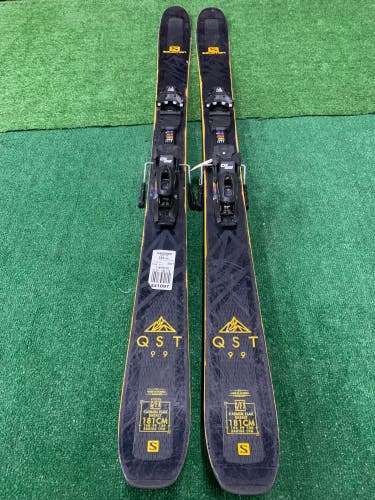 2021 Salomon QST 99 181 cm Skis With Bindings Max Din 10 (Used)