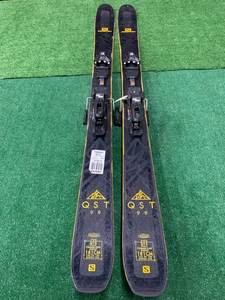2021 Salomon QST 99 181 cm Skis With Bindings Max Din 10 (Used)