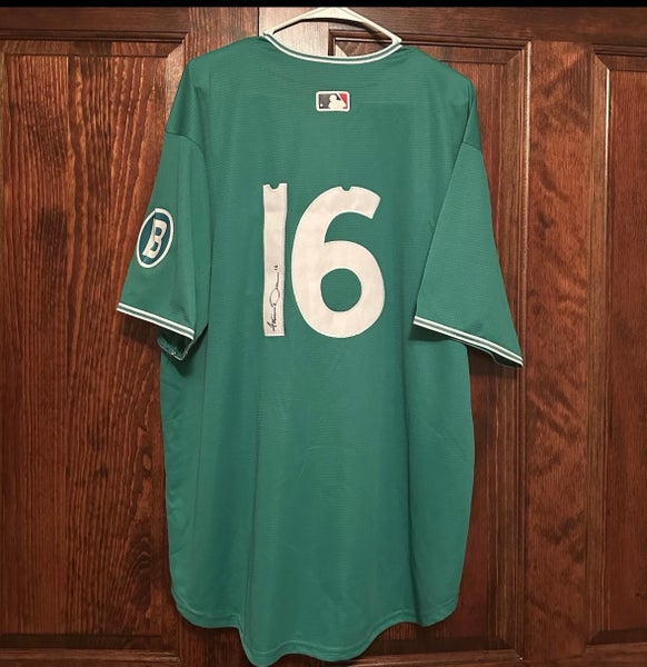 Jarren Duran Signed City Connect 2025 Green Boston Red Sox Jersey