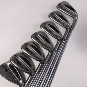 Ping S59 Iron Set 5-PW+GW Blue Dot Stiff Steel Mens RH Midsize Grips