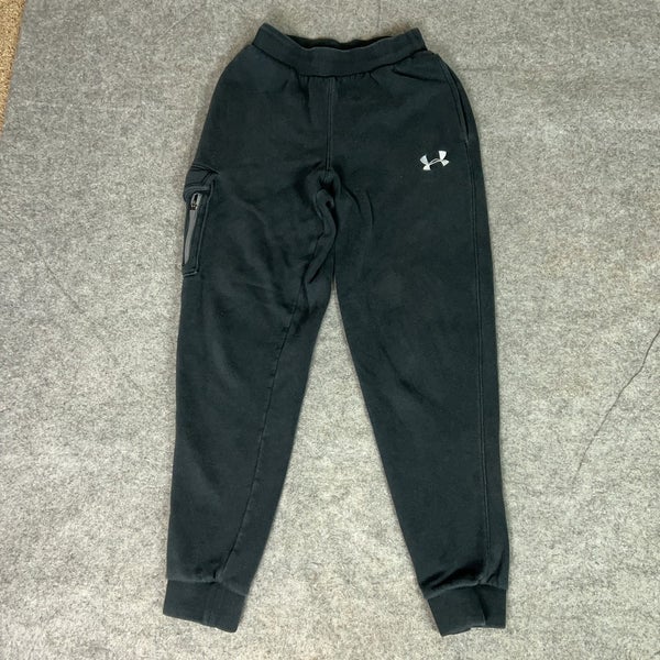Under Armour Jogger Pants Mens Small Black Cargo Pocket Sweatpant Gym Casual