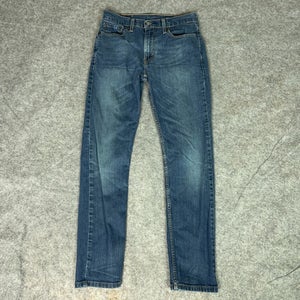 Levis 502 Jeans Mens 29x32 Blue Denim Slim Tapered Basic Pants Everyday Western