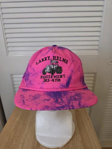 Vintage Larry Helms Equitment Zipback Hat