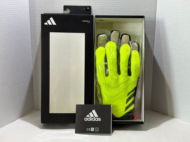 Size 12 ADIDAS PREDATOR GL PRO FS Finger Save ACC Soccer Goalkeeper Gloves IQ4019