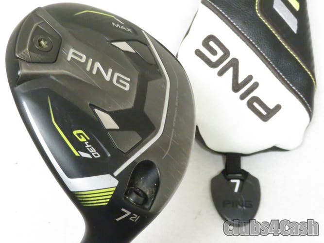 PING G430 Max Fairway 21 7 Wood Alta CB 65 Black Stiff Flex +Cover