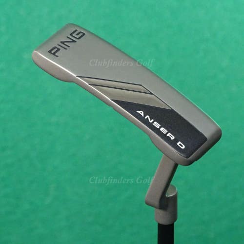 Ping 2024 Anser D Black Dot Raw Blast 35" L-Neck Blade Putter Golf Club w/ HC