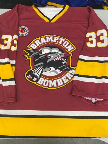 Brampton Bombers JrB goalie jersey