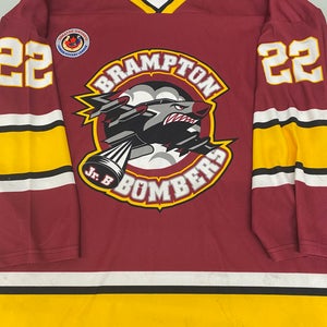 Brampton Bombers XL game jersey #22 MILNE