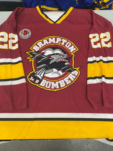 Brampton Bombers XL game jersey #22 MILNE
