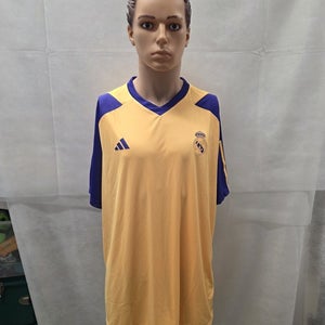 NWT Real Madrid Adidas Yellow/Purple Jersey XXL 2XL