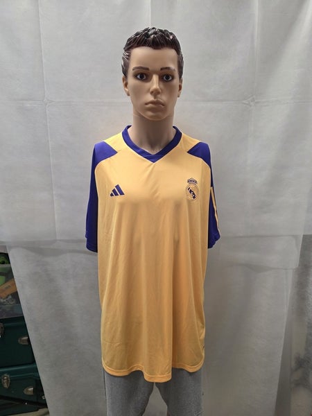 NWT Real Madrid Adidas Yellow/Purple Jersey XXL 2XL