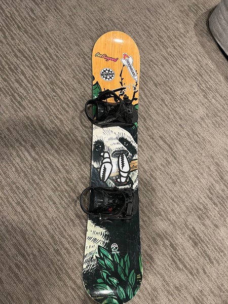 Snowboard All Mountain With Bindings Stiff Flex True Twin (Used)