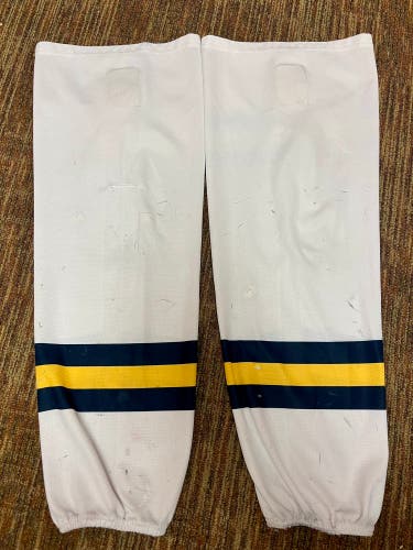 University of Michigan NCAA pro stock hockey socks