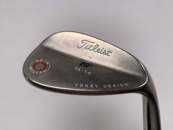 Titleist Vokey Spin Milled Chrome 2009 Sand Wedge SW 54* 14 Wedge Steel Mens RH