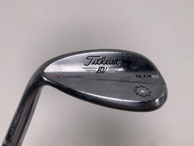 Titleist Vokey SM6 Tour Chrome Lob Wedge LW 60* 10 Bounce S-Grind Wedge Mens LH