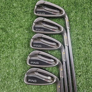 Ping G25 Iron Set 5-9 (No PW) Yellow Dot Regular Flex CFS Steel Shafts RH