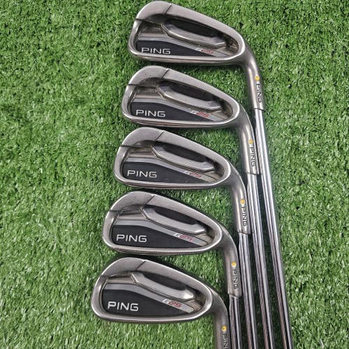 Ping G25 Iron Set 5-9 (No PW) Yellow Dot Regular Flex CFS Steel Shafts RH