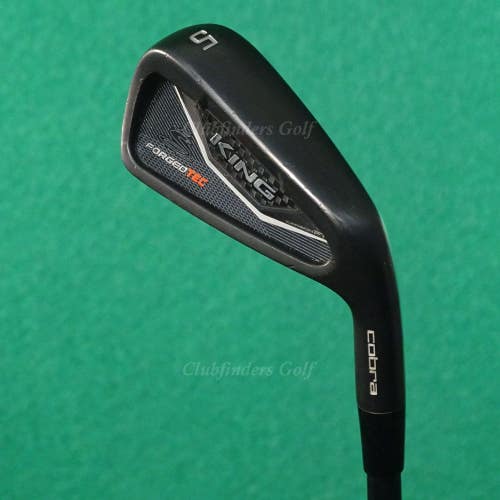 Cobra King Forged Tec Black Single 5 Iron AMT Tour White S300 Onyx Steel Stiff