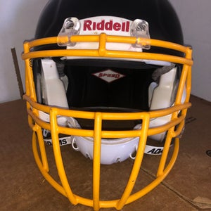 USED RIDDELL SPEED ADULT HELMET - MEDIUM - FLAT BLACK